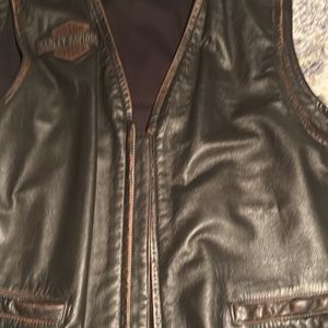 Harley Davidson leather vest